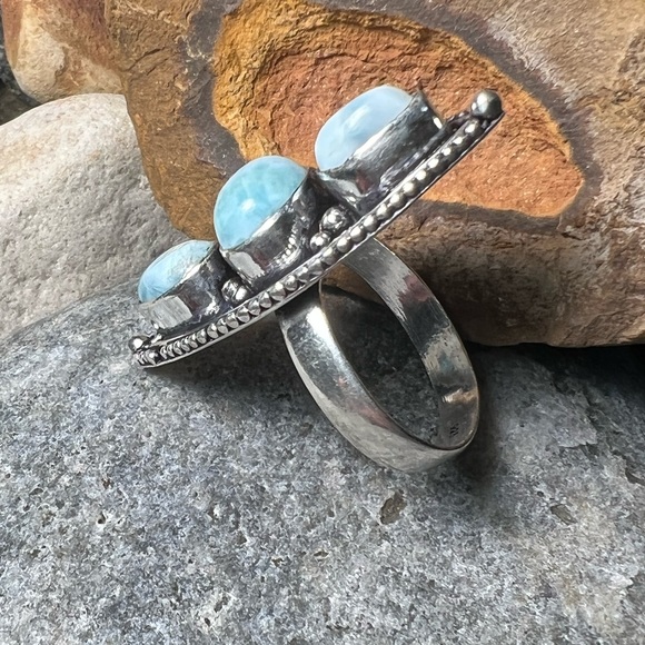 Larimar size 9 ring - Picture 3 of 5